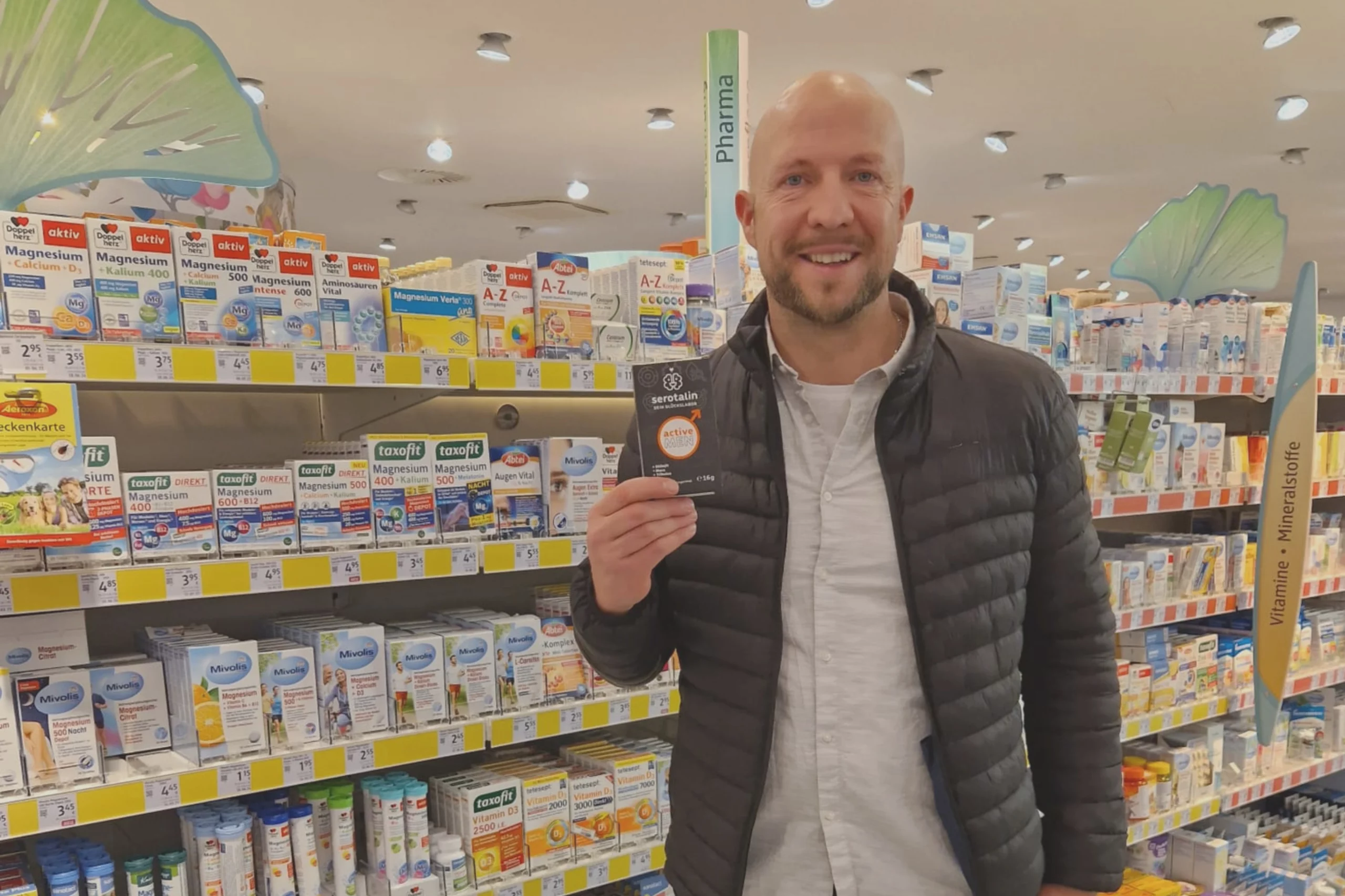 Serotalin’s Active Men now available on dm men’s health shelves throughout Germany